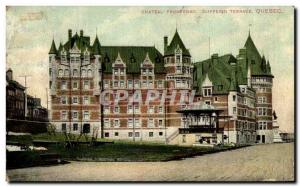 Old Postcard Chateau Frontenac Dufferin Terrace Quebec