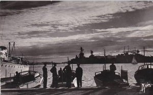 France Toulon Le crepuscule sur le Port 1956 Photo