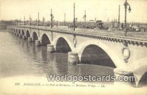 Le Pont De Bordeaux Bordeaux, France, Carte, Unused 