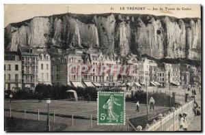 Old Postcard Tennis Treport L & # 39esplanade