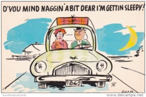 Humour Couple In Car D'You Mind Naggin' A Bit Dear I'm Gettin ...