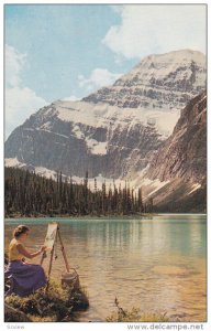 Painter Favorite Scene, Mount Edith Cavell, JASPER NATIONAL PARK, Alberta, Ca...