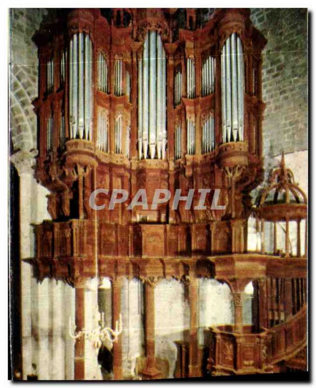 Modern Postcard St Bertrand de Comminges The Bufet Organ and Chair