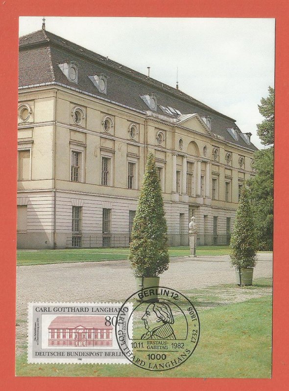 MAXI CARD – GERMANY, BERLIN – 1982 – CHARLOTTENBURG THEATRE