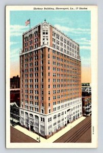 Shreveport Louisiana Slattery Building Caddo Parish Postcard