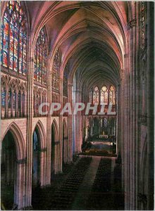 Modern Postcard Cathedral of Troyes Aube nave Das von Munster Troyes