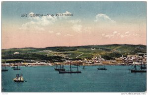Sailboats, Vista Panoramica, LISBOA, Portugal, 1900-1910s