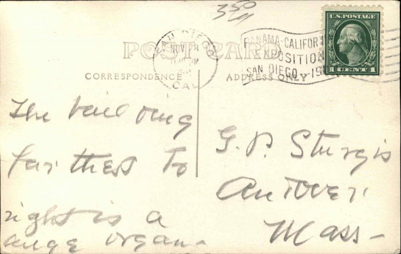 San Diego CA Panama�California Exposition 1915 View from Tower Vintage RPPC