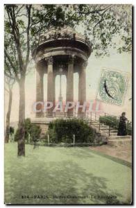 Paris - 19 - Buttes Chaumont Park - Belvedere - Old Postcard