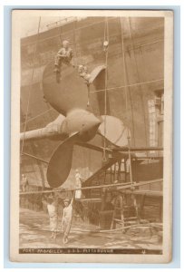 c1920's Port Propeller USS Pittsburgh RPPC Photo Unposted Vintage Postcard