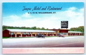 WILLIAMSBURG, KY Kentucky ~ Roadside TEAGUE RESTAURANT & MOTEL  c1950s Postcard