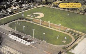 Elyria Ohio Ely Stadium Birdseye View Antique Postcard K32053