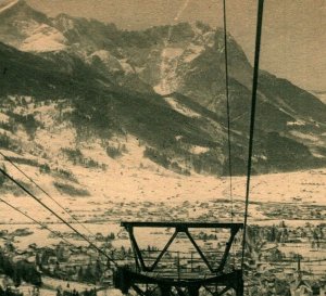 Garmisch Patenkirchen Germany View From the Wank DB Postcard UNP