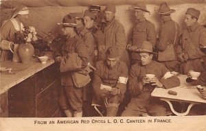 L.O.C. Canteen in France American Red Cross Unused 