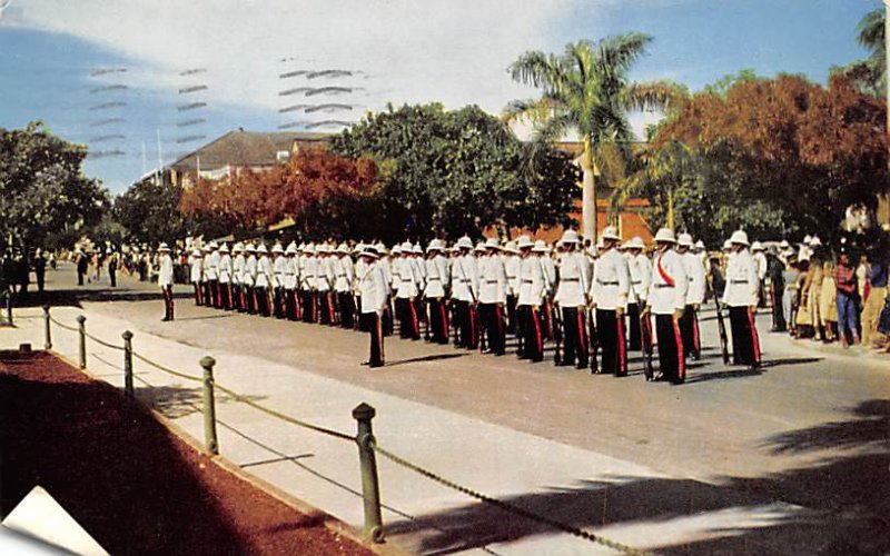 Police on Parade Nassau in the Bahamas Postal used unknown 