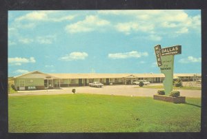 WYNNE ARKANSAS DALLAS MOTEL VINTAGE ADVERTISING POSTCARD OLD CARS