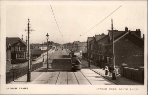 South Shore Blackpool Tram Trolley Lancashire Lytham Trams c1910 Real Photo RPPC