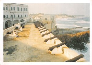 Lot345 the cape coast castle ghana cannon line up  africa