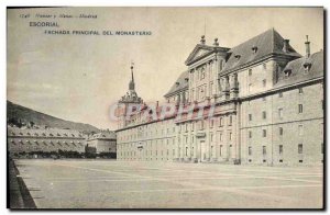 Postcard Old Escorial Fachada Principal del Monasterio