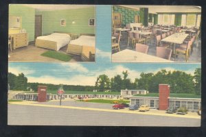 BURNSIDE KENTUCKY 7 GABLE MOTEL VINTAGE LINEN ADVERTISING POSTCARD KY.