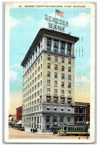 1924 Genesee County Exterior Roadside Flint Michigan MI Posted Vintage Postcard