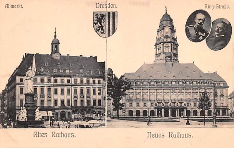 Dresden Germany Altes Rathaus, Neues Rathaus Dresden Altes Rathaus, Neues Rat...