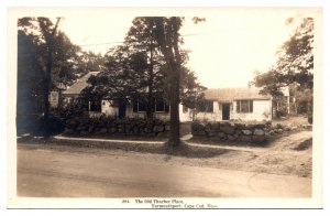 RPPC The Old Thacher Place, Yarmouthport, Cape Cod, MA Postcard