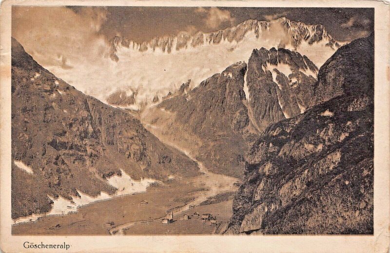 SWITZERLAND~GOSCHENERALP 1921 PHOTO POSTCARD