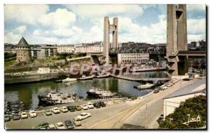 Modern Postcard Brest Le Pont De La Tour Tanguy And Recouvrance