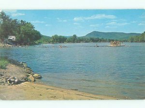 Pre-1980 RIVER SCENE Corinth - Near Glens Falls & Saratoga Springs NY AE5921