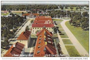 View From Tower Showing Guard House Infantry & Cavalry Barracks Fort Sher...