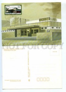 440856 EAST GERMANY GDR 1988 set First Day maximum cards post office buildings