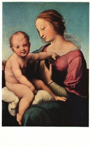 Vintage Postcard The Niccolini-Cowper Madonna By Raphael 1483-1520 Mellon