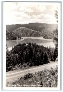 Coeur d'Alene Idaho ID Postcard RPPC Photo Lake North Idaho 1950 Posted Vintage