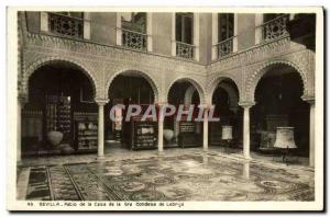 Postcard Old Casa Sevilla Patio of the SRA Countess of Lebrija