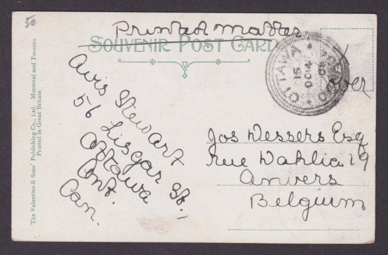 Postcard, CANADA, Ottawa, Rideau Hall