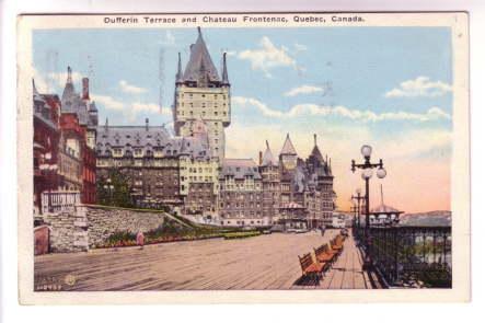Dufferin Terrace, Chateau Frontenac, Quebec, Used 1927