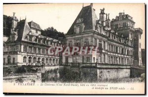 Postcard Old Chateau Villandry the Northwest Coast in 1532 bati restores and ...