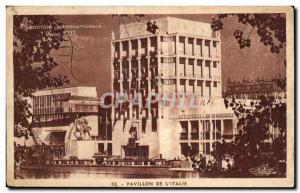 Postcard Old Paris 1937 International Exhibition Pavilion of Italy