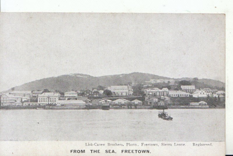 Africa Postcard - Sierra Leone - From The Sea - Freetown - Ref 15307A