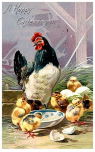 Easter , Rooster , Chicks, Tuck's No700