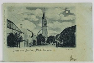Germany Gruss aus Buckow Märkischen Schweiz Marktplatz c1898 Postcard L1