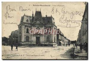 Old Postcard Bank Caisse d & # 39Epargne Sainte Menehould