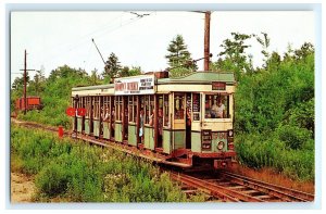 Seashore Trolley Museum Kennebunkport ME Maine Car 1700 Postcard (BU10)