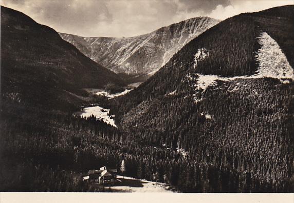 Czech Republic Krkonose Obri dul se Snezkou Photo