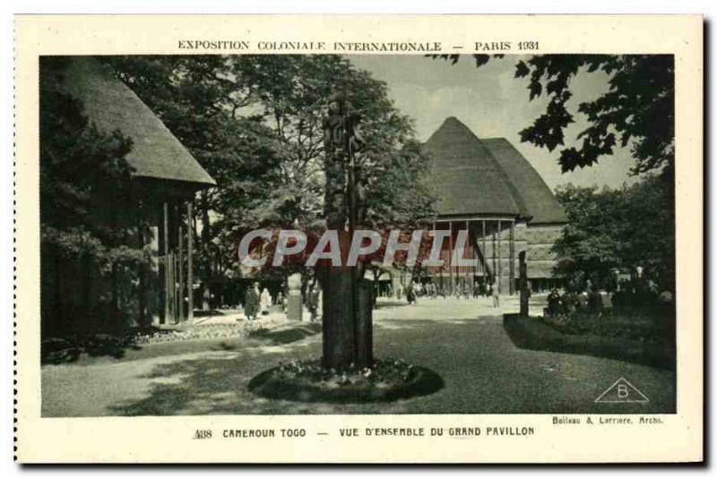 Old Postcard -Exhibition Colonial International - Paris 1931 Cameroon - Togo ...