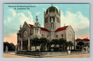 St Augustine FL-Florida, Memorial Presbyterian Church, Vintage Postcard 