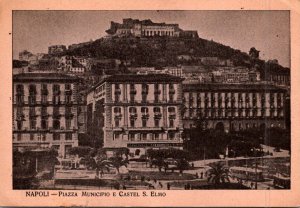 Italy Napoli Naples Piazza Municipio E Castel S Elmo