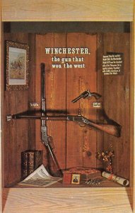 Winchester 73 Colt 45 Guns Lawton, OK Great Plains Museum 1970 Vintage Postcard