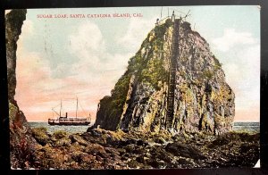 Vintage Postcard 1909 Sugar Loaf, Santa Catalina Island, California (CA)